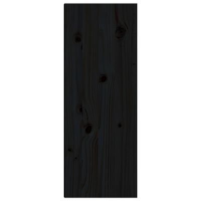 vidaXL Stenska omarica črna 30x30x80 cm trdna borovina