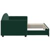 vidaXL Izvlečna dnevna postelja temno zelena 80x200 cm žamet