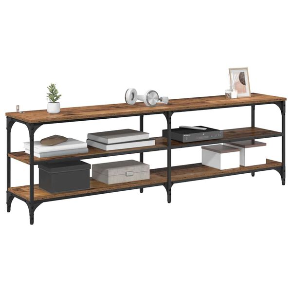 vidaXL TV omarica Star les 160 x 30 x 50 cm Inženirski les in železo