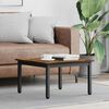 vidaXL Klubska miza Dimni hrast 60 x 60 x 36 cm Konstruiran les
