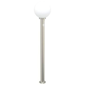 vidaXL Stebriček s senzorjem 120 cm nerjaveče jeklo IP44
