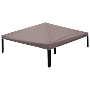 vidaXL Pokrov za gazebo s streho Taupe 300 x 300 cm Poliester in jeklo