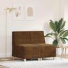 vidaXL Modularna sofa enota brez naslonov 2 pcs Rjava 55 x 74 x 82 cm