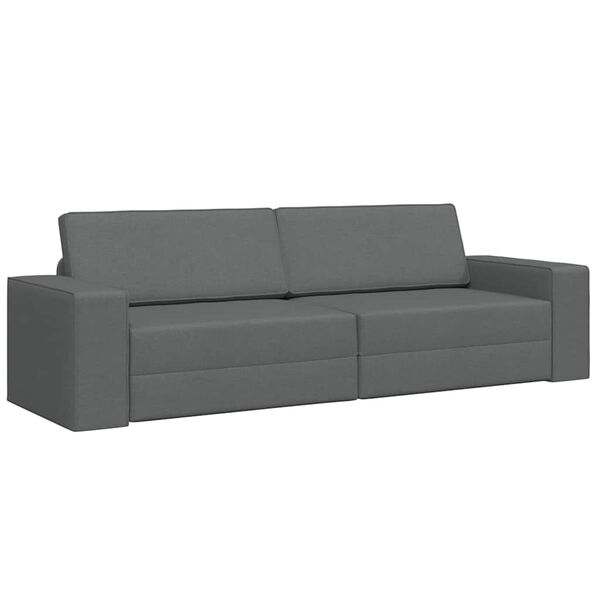 vidaXL Sofa postelja Temno siva 245 x 78 x 77 cm blago