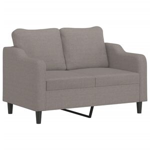 vidaXL Dvosed taupe 120 cm blago