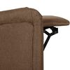vidaXL Masažni naslanjač rjavo blago