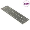 vidaXL Perforirane plo&scaron;če 20 kosov 2 mm 300x80 mm pocinkano jeklo