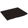 vidaXL Mizna plo&scaron;ča temno rjav 60x50x2 cm obdelana trdna hrastovina