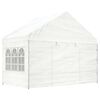 vidaXL Paviljon s streho bel 20,07x4,08x3,22 m polietilen