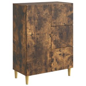 vidaXL Strani &scaron;al Dimljen hrast 66 x 34,5 x 90 cm Inženirski les