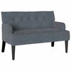 vidaXL Chesterfield klop Temno siva 112 x 65,5 x 75 cm Žamet