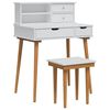 vidaXL Komplet toalet FAUSKE 3 pcs Bela 76 x 50 x 103,5 cm
