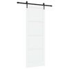 vidaXL Drsna vrata ORKDAL Bela 83 x 232 cm Trdna borovina