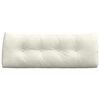 vidaXL Poglavni vzglavnik krema 120 x 24 x 50 cm Žamet