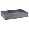 vidaXL Umivalnik črn 58x39x10 cm marmor