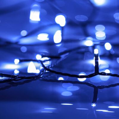 vidaXL LED veriga s 300 LED lučkami modra 30 m PVC