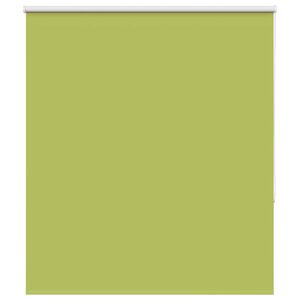 vidaXL Rolo zatemnitvena zavesa z listi zelene barve 135x130 cm, &scaron;irina blaga 131,6 cm, poliester