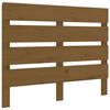 vidaXL Posteljno vzglavje medeno rjavo 100x3x80 cm trdna borovina
