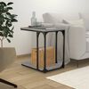 vidaXL Stranska mizica siva sonoma 50x35x52 cm inženirski les