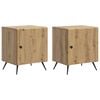 vidaXL Nočna omarica 2 pcs Artisan hrast 43 x 34,5 x 50 cm
