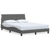 vidaXL Posteljni okvir brez vzmetnice Hanko temno siv 140x200 cm tkanina