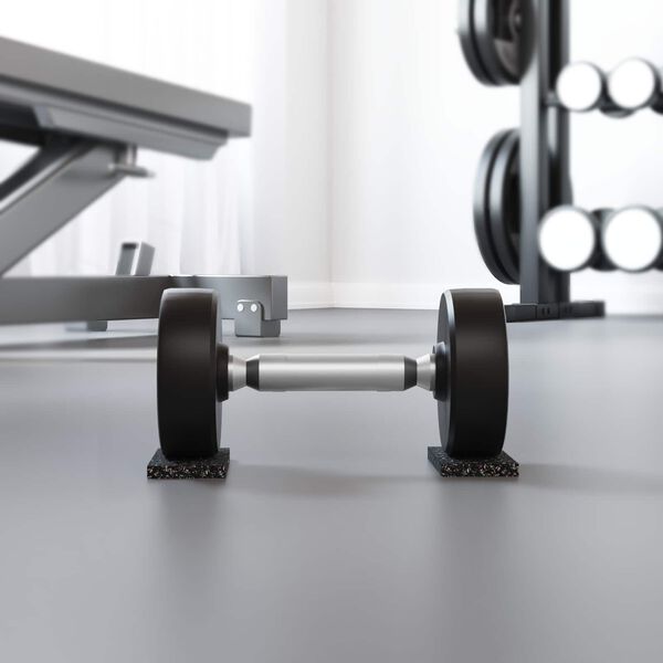 vidaXL Guma valj Črna Guma