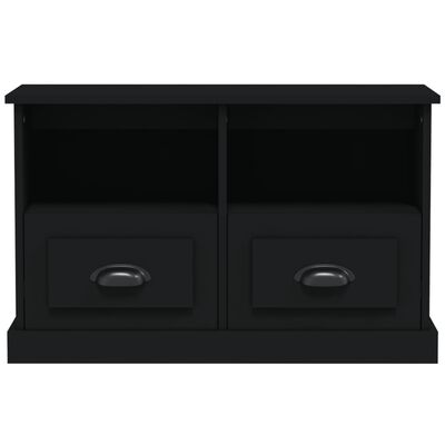 vidaXL TV omarica črna 80x35x50 cm inženirski les
