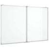vidaXL Magnetna tabla zložljiva 100x80x1,7 cm aluminij