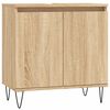 vidaXL Kopalni&scaron;ka omarica sonoma hrast 58x33x60 cm inženirski les