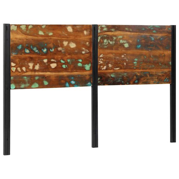 vidaXL Naglavna deska 160 cm trden predelan les in železo