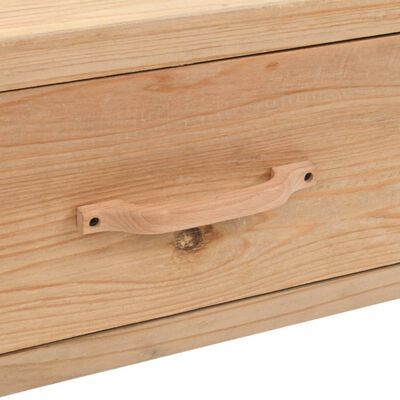vidaXL Konzolna mizica iz trdnega lesa jelke 115x40,5x76 cm