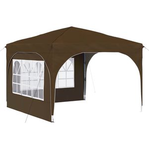 vidaXL Zložljivi &scaron;otor za zabave 290 x 290 x 245 cm Taupe