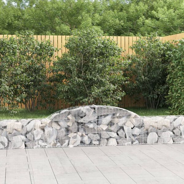 vidaXL Obokane gabion košare 10 kosi 300x30x40/60 cm pocinkano železo