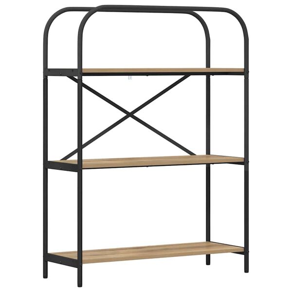 vidaXL Knjižna polica Umetni hrast 80 x 30 x 109 cm Konstruiran les