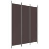 vidaXL Paravan 3-delni rjav 150x200 cm blago