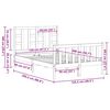 vidaXL Posteljni okvir brez vzmetnice 120x200 cm trdna borovina