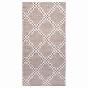 vidaXL Zunanja preproga ARAKIL rjava 120x180 cm PP