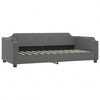 vidaXL Raztegljiva postelja temno siva 90x190 cm blago