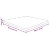 vidaXL Kvadratna mizna plošča temno rjava 80x80x4 cm trdna hrastovina