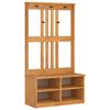 vidaXL Drevo za dvorano "SANDNES" 87x40x159,5 cm masivni les bora