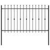 vidaXL Vrh z bodicami ASTEN 200 x 166 cm Pra&scaron;no lakirano jeklo Črna
