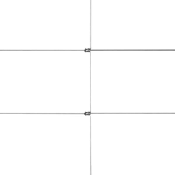 vidaXL Vrtna ograja pocinkano jeklo 50x1,5 m srebrna