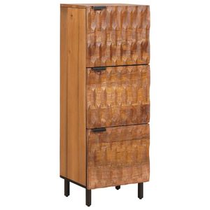 vidaXL Visok predalnik Acacia rjav fini&scaron; 40 x 33 x 110 cm