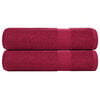 vidaXL Brisače za tu&scaron;iranje FROGN 2 kos Bordeaux 70x140 cm 360 gsm