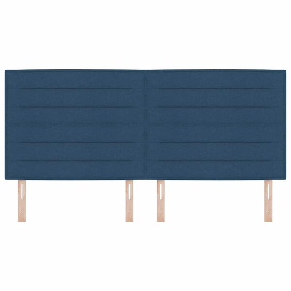 vidaXL Vzglavje Modra 200 cm blago