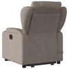 vidaXL Masažni naslanjač s funkcijo vstajanja taupe blago
