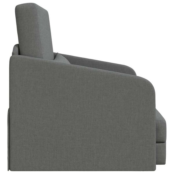 vidaXL Sofa postelja 60cm Temno siva blago