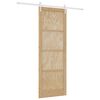 vidaXL Drsna vrata ORKDAL Naravna in bela 83 x 232 cm Trdna borovina