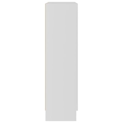 vidaXL Vitrina bela 82,5x30,5x115 cm iverna plošča