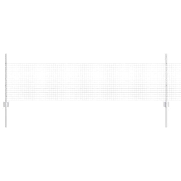 vidaXL Ograja in Stolp srebrna 0,5 x 10 m Jeklo